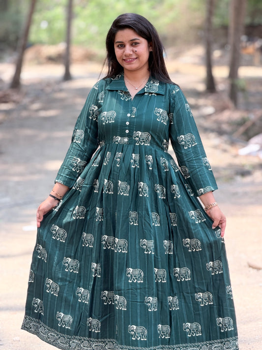 Premium Muslin Frock  CFF136