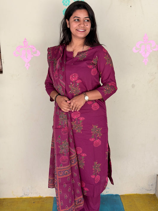 Budgeted Cotton 3 Piece Set - BC65