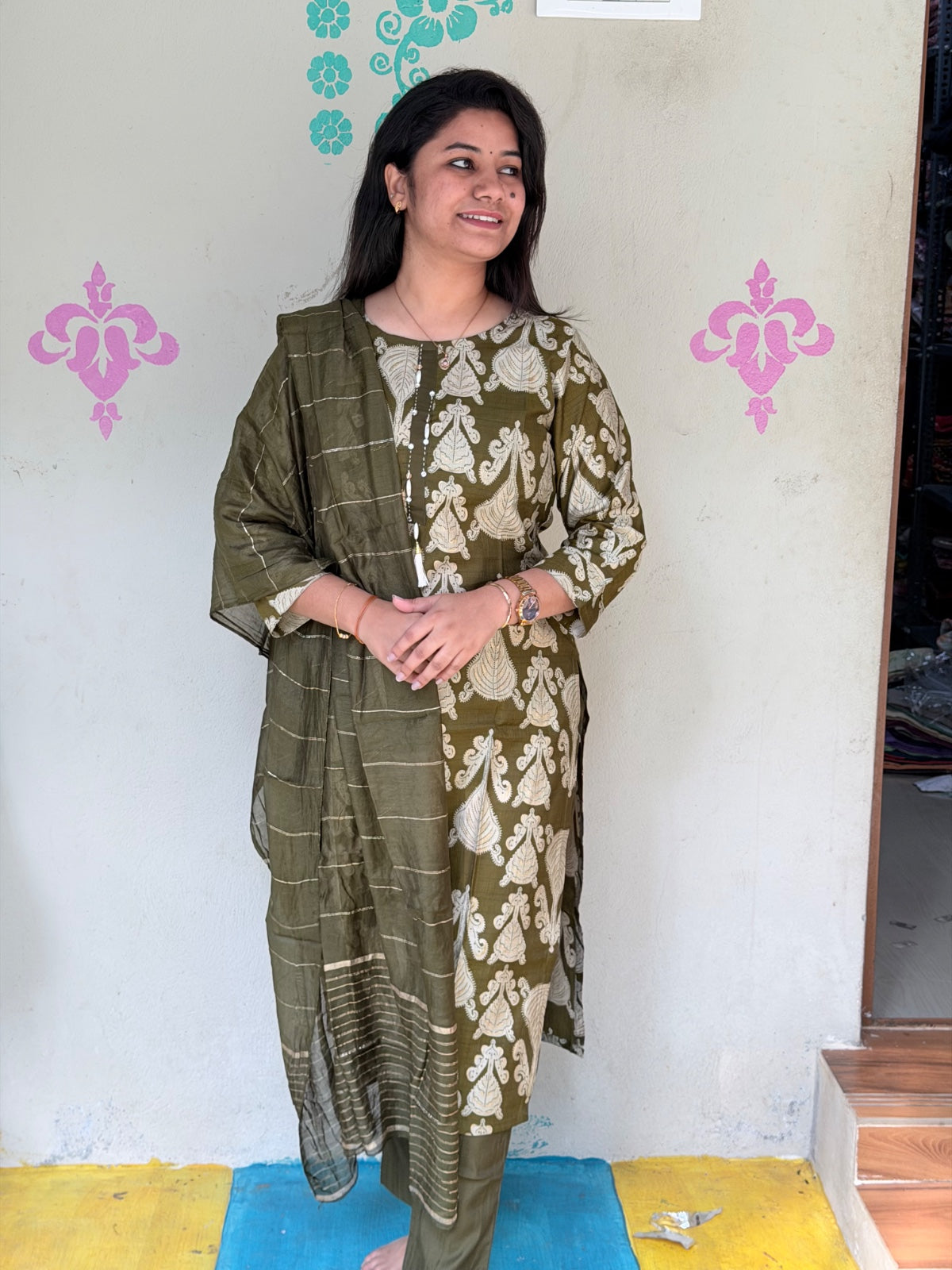 Premium Shiny Vetican Silk Kurti  SVK11