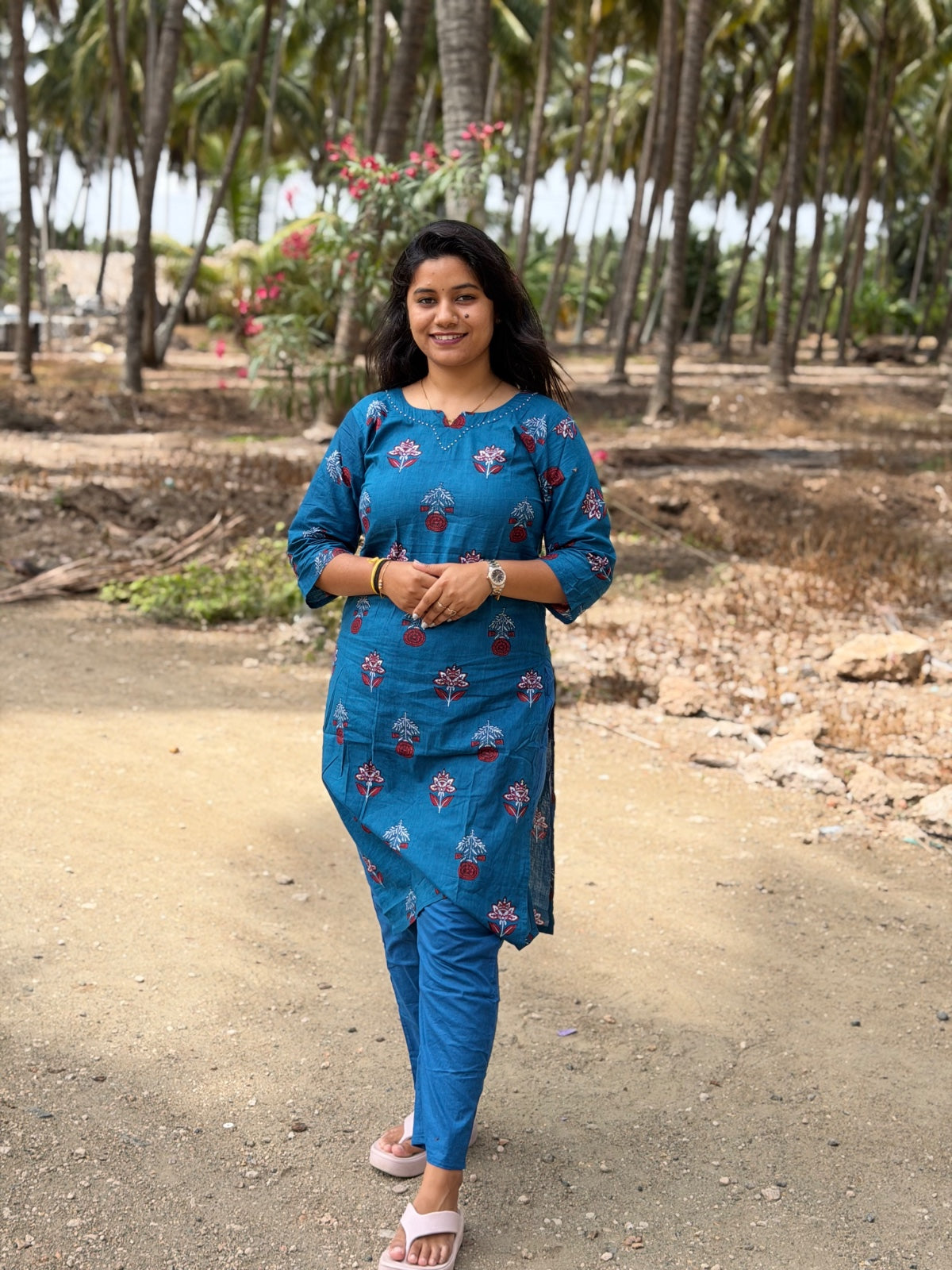 Jaipur Cotton Kurti with Pant  JCK31 (Check Our Size Chart Before Placing the Order)