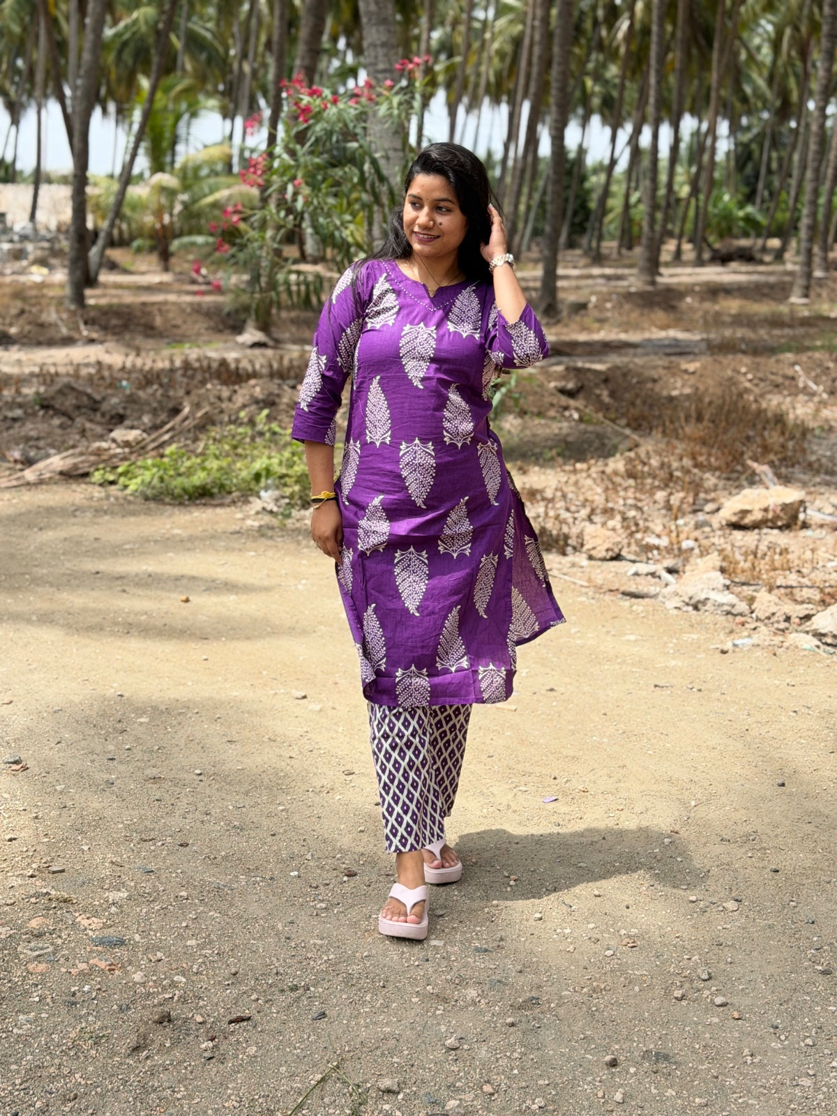 Jaipur Cotton Kurti with Pant  JCK33 (Check Our Size Chart Before Placing the Order)