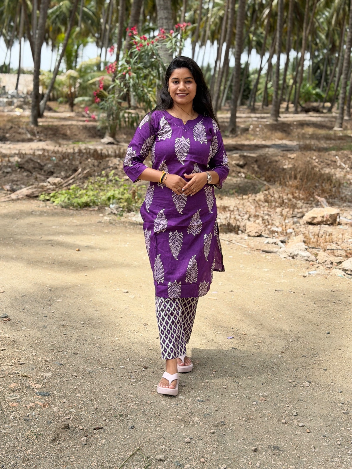Jaipur Cotton Kurti with Pant  JCK33 (Check Our Size Chart Before Placing the Order)