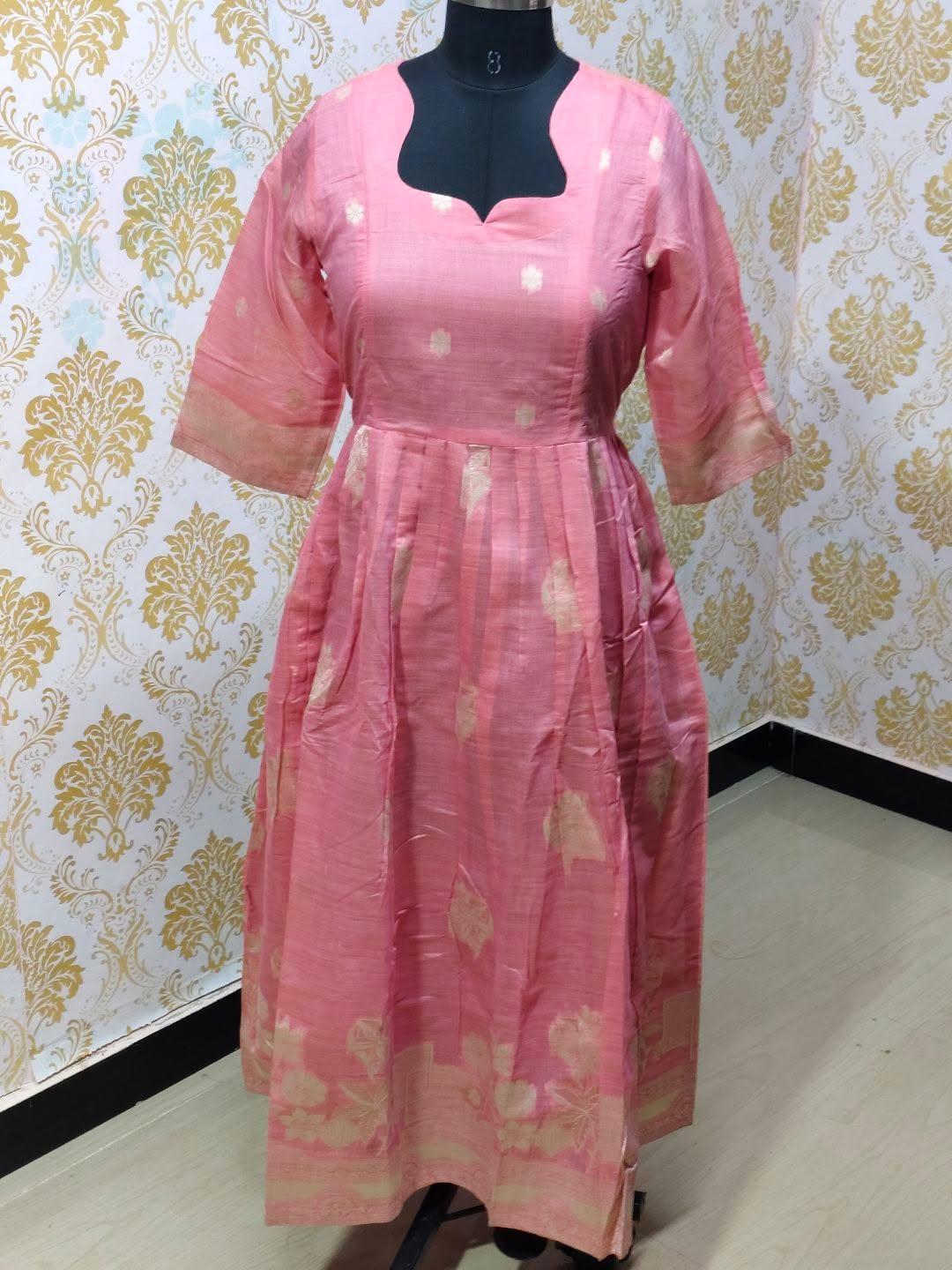 Jamdani Floral Frock - CFF214