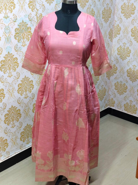 Jamdani Floral Frock - CFF214