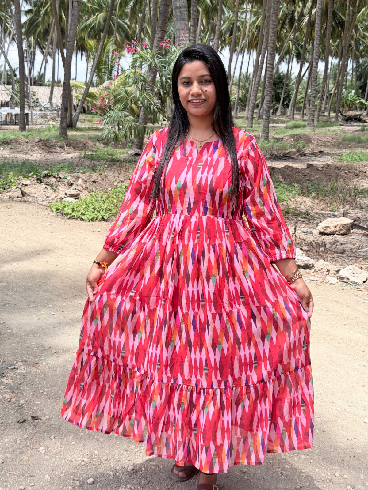 Georgette Floral Frock GFF39