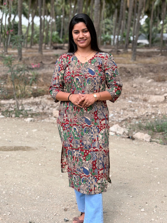 Kalamkari Kurtis KK50