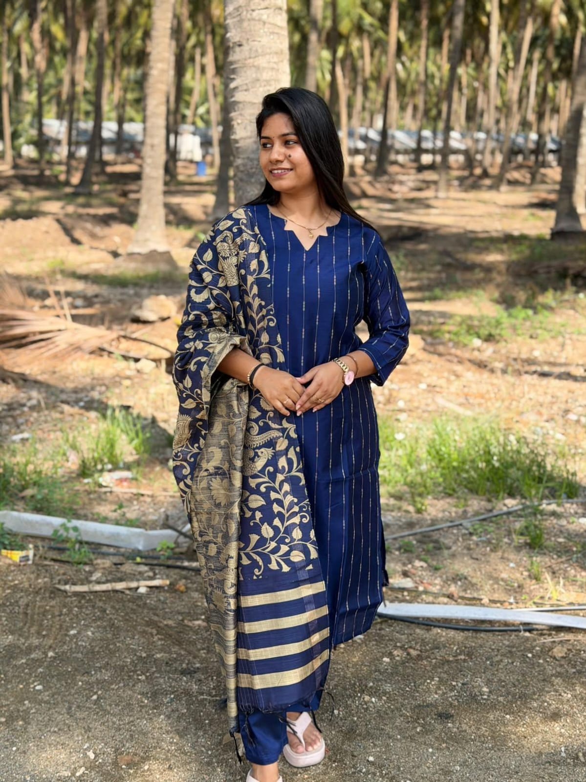 Raw Silk Kurti  Set EW118