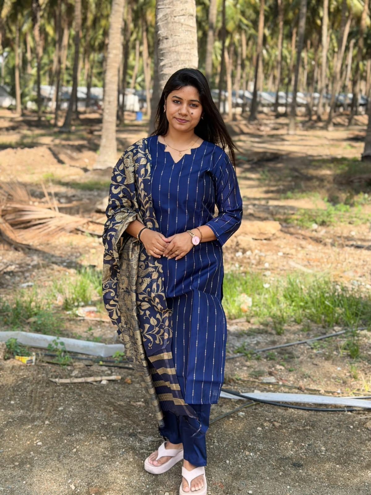 Raw Silk Kurti  Set EW118