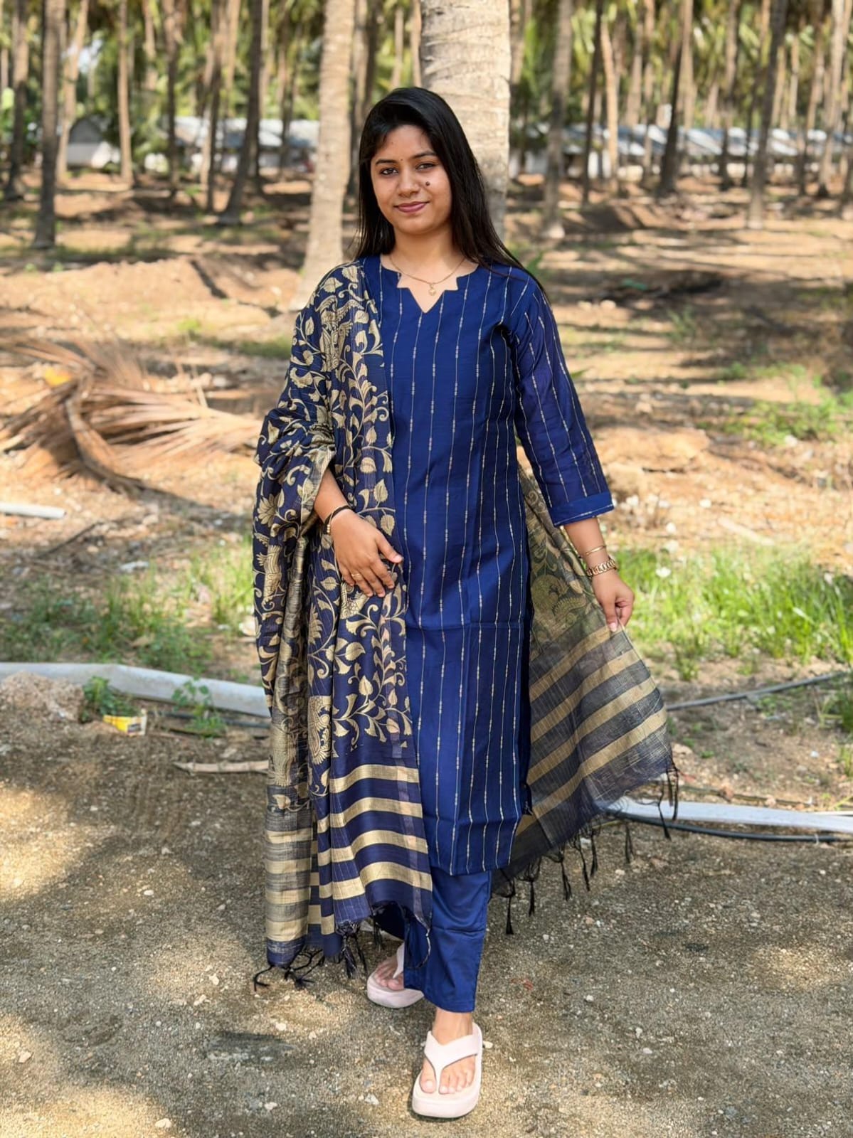Raw Silk Kurti  Set EW118